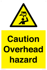 WV5757: Caution Overhead hazard