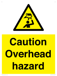 WV5757: Caution Overhead hazard
