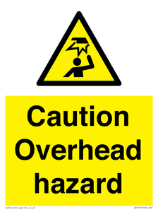 WV5757: Caution Overhead hazard