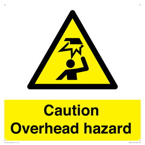 WV5757: Caution Overhead hazard