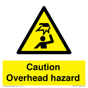 WV5757: Caution Overhead hazard