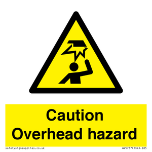 WV5757: Caution Overhead hazard