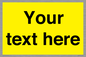 WV6006: Custom Warning: Blank (yellow) sign