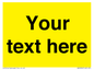 WV6006: Custom Warning: Blank (yellow) sign