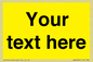 WV6006: Custom Warning: Blank (yellow) sign