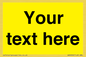 WV6006: Custom Warning: Blank (yellow) sign