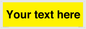 WV6006: Custom Warning: Blank (yellow) sign
