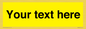 WV6006: Custom Warning: Blank (yellow) sign