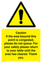 WV6201: Caution if area beyond this point is congested, please do not queue