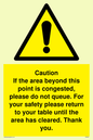 WV6201: Caution if area beyond this point is congested, please do not queue