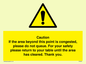 WV6201: Caution if area beyond this point is congested, please do not queue