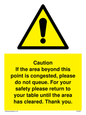 WV6201: Caution if area beyond this point is congested, please do not queue