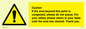 WV6201: Caution if area beyond this point is congested, please do not queue