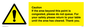 WV6201: Caution if area beyond this point is congested, please do not queue