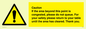 WV6201: Caution if area beyond this point is congested, please do not queue