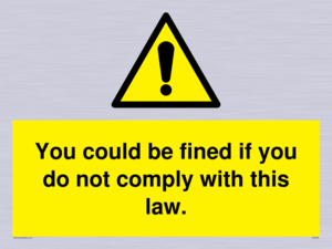 WV6283: You could be fined if you do not comply with this law.
