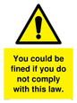 WV6283: You could be fined if you do not comply with this law.