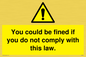 WV6283: You could be fined if you do not comply with this law.