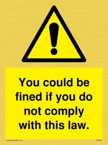 WV6283: You could be fined if you do not comply with this law.