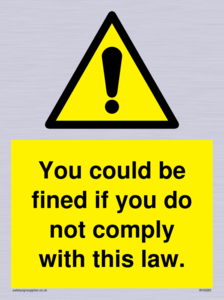WV6283: You could be fined if you do not comply with this law.