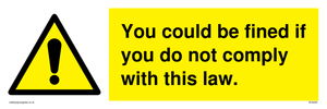 WV6283: You could be fined if you do not comply with this law.