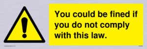 WV6283: You could be fined if you do not comply with this law.