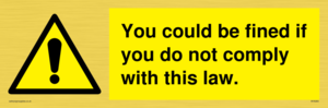WV6283: You could be fined if you do not comply with this law.