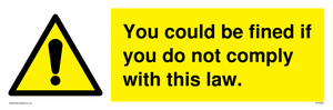 WV6283: You could be fined if you do not comply with this law.