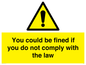 WV7071: You could be fined if you do not comply with the law