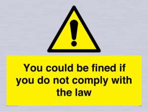 WV7071: You could be fined if you do not comply with the law