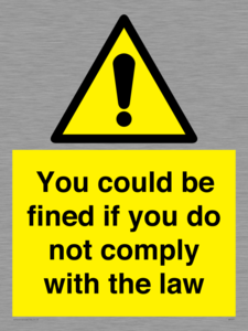 WV7071: You could be fined if you do not comply with the law