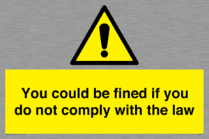 WV7071: You could be fined if you do not comply with the law