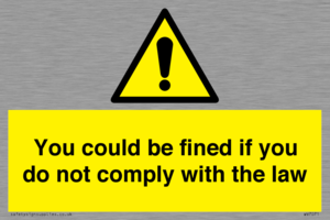WV7071: You could be fined if you do not comply with the law