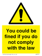 WV7071: You could be fined if you do not comply with the law