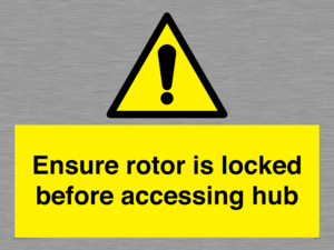 WV7108: Ensure rotor is locked before accessing hub