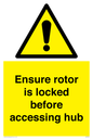 WV7108: Ensure rotor is locked before accessing hub