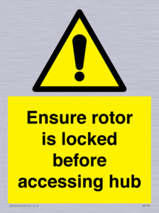 WV7108: Ensure rotor is locked before accessing hub