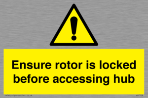 WV7108: Ensure rotor is locked before accessing hub