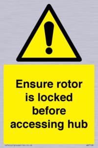 WV7108: Ensure rotor is locked before accessing hub
