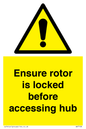 WV7108: Ensure rotor is locked before accessing hub