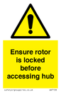 WV7108: Ensure rotor is locked before accessing hub