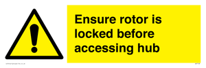 WV7108: Ensure rotor is locked before accessing hub