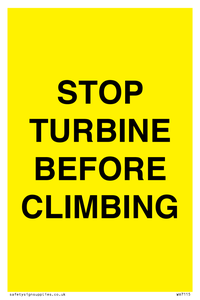 WV7115: STOP TURBINE BEFORE CLIMBING