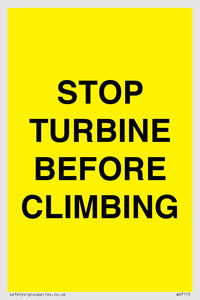 WV7115: STOP TURBINE BEFORE CLIMBING