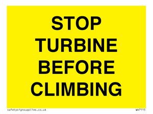 WV7115: STOP TURBINE BEFORE CLIMBING