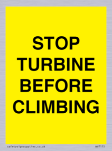 WV7115: STOP TURBINE BEFORE CLIMBING