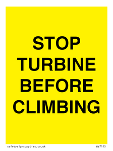WV7115: STOP TURBINE BEFORE CLIMBING