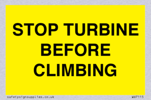 WV7115: STOP TURBINE BEFORE CLIMBING