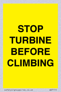 WV7115: STOP TURBINE BEFORE CLIMBING