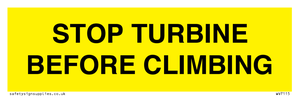 WV7115: STOP TURBINE BEFORE CLIMBING
